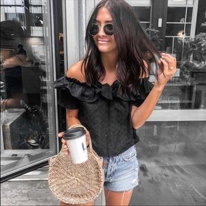 Lush off the shoulder shirt